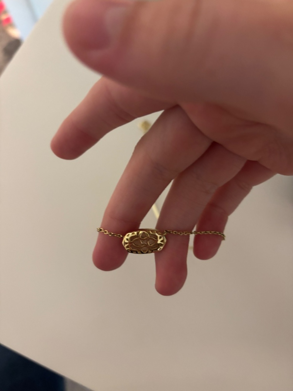Kendra Scott Rose Quartz necklace - Picture 2 of 4